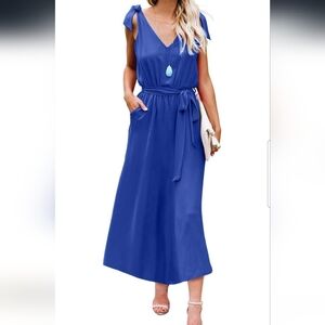 Royal Blue Women's Summer Dress